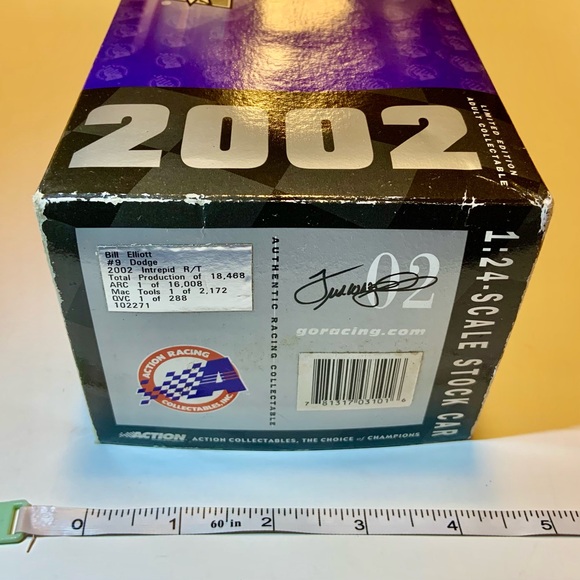 Bill Elliott 2002 #9 Dodge Intrepid Action 10th Anniversary NASCAR Die Cast 1:24 - Picture 15 of 15